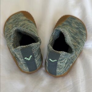Vivo Barefoot Green and Brown Slippers Lightweight Knit